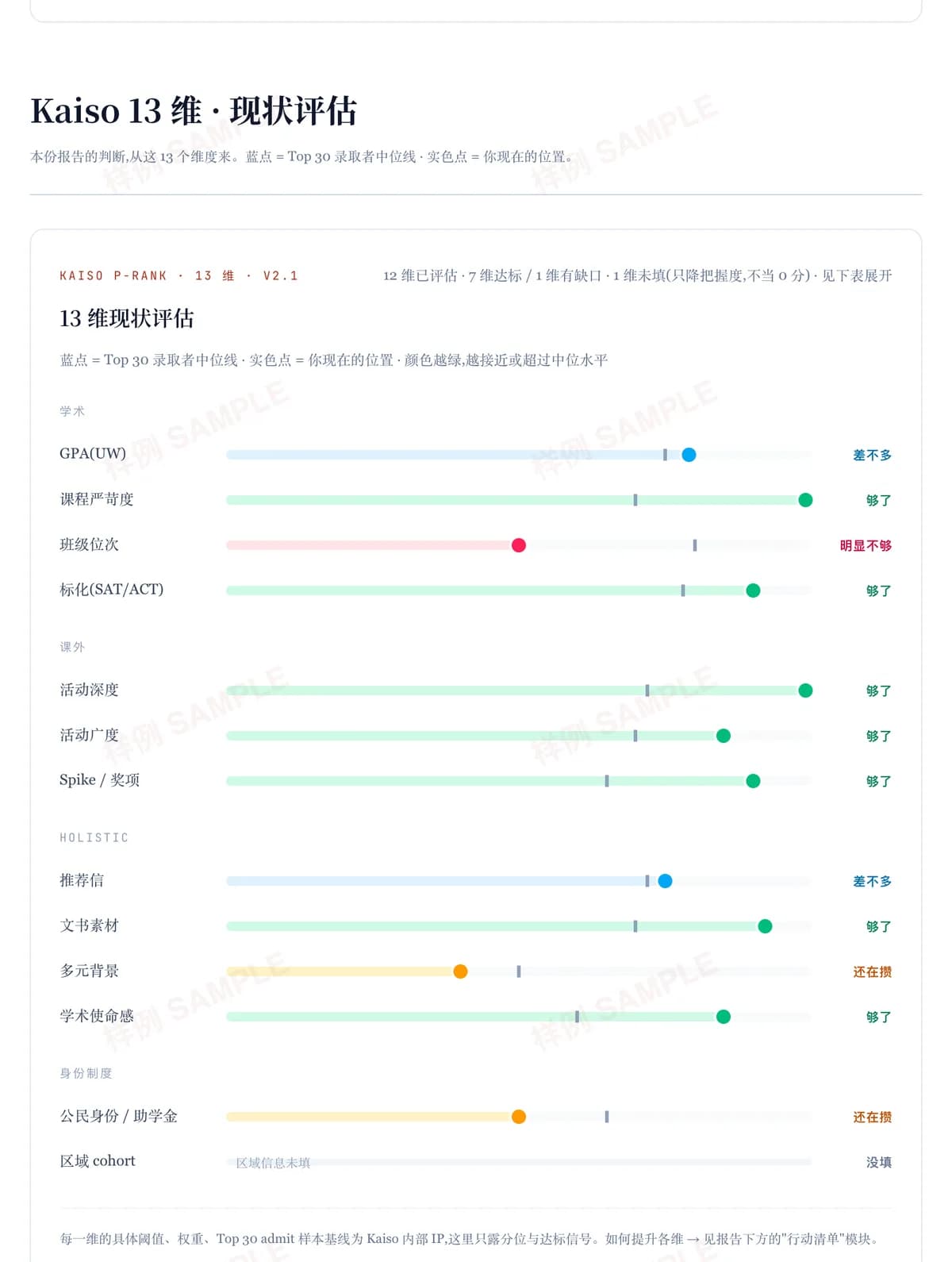 样例报告页面预览